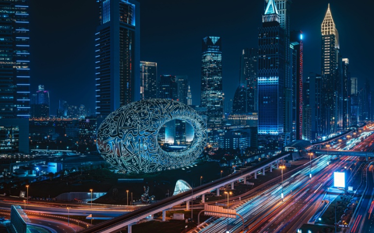 Dubai at night