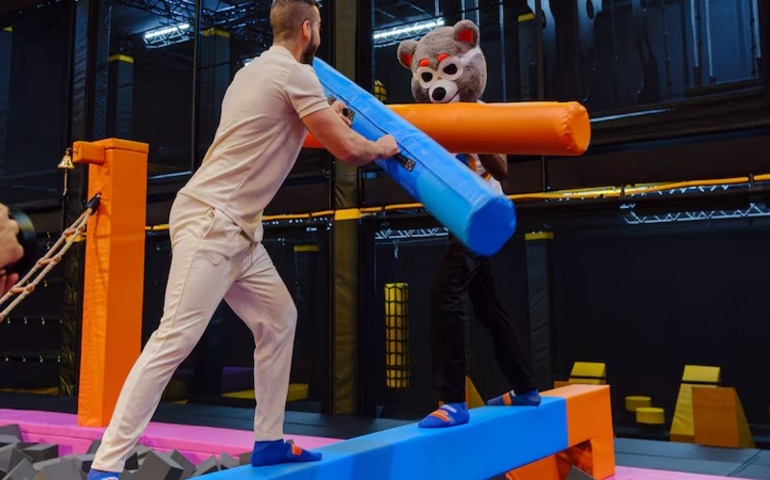 The indoor play area at Loco Bear