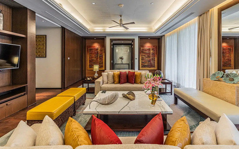 Presidential Suite With Living Room and Balcony at Grand Hyatt Goa