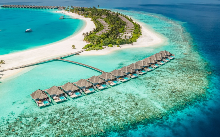 The water villas of Maldives