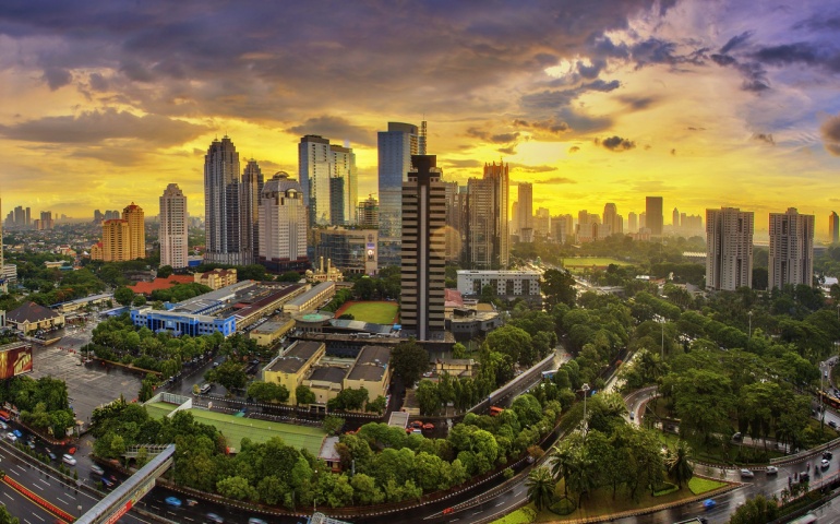 Jakarta, the capital of Indonesia 