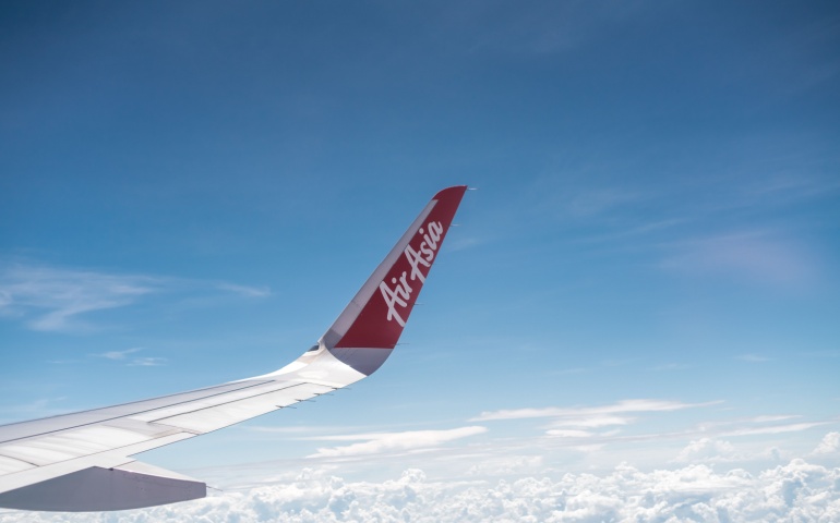 Air Asia Aircraft Wing