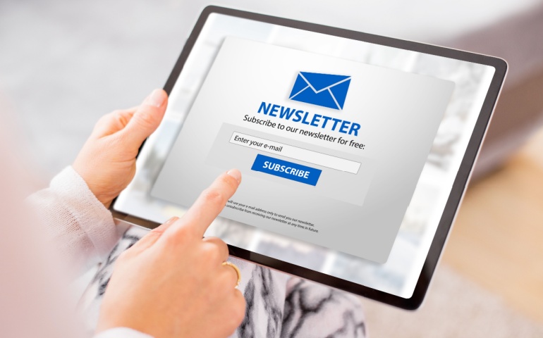 Subscribing to Newsletter