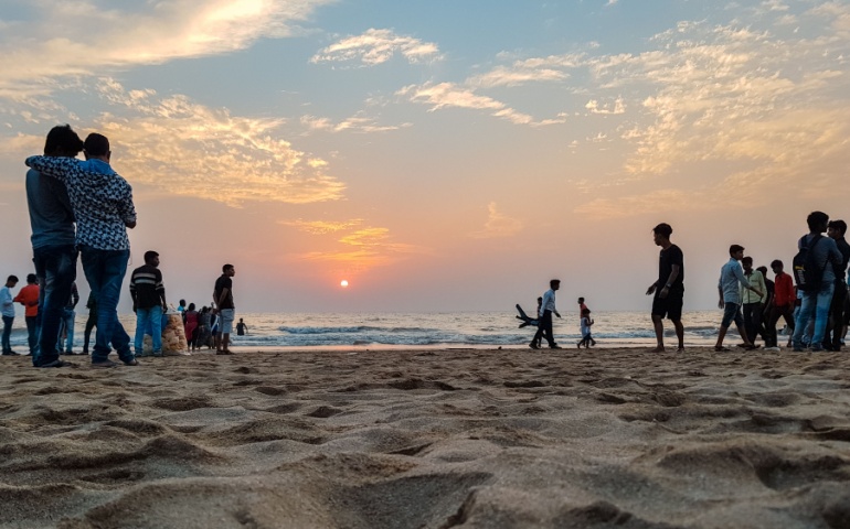 Sunset at Juhu Beach