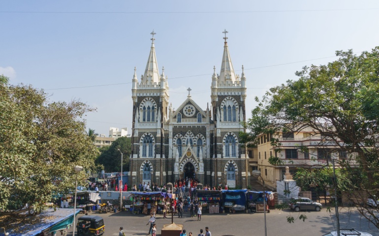 View of Mount Mary Church from the outside