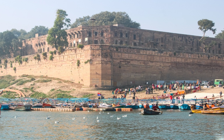 View of Akbar Fort from the Yamuna River