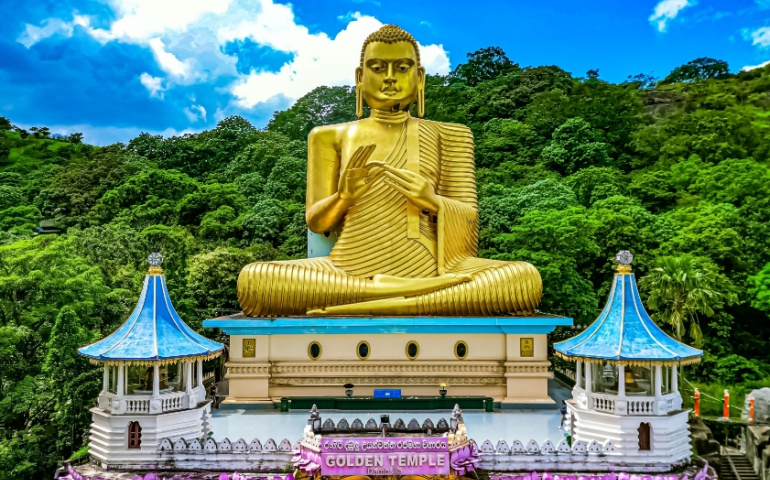 The Golden Temple in Sri Lanka