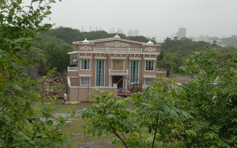 View of the set at Film City